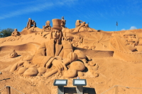 Fiesa International Sand Sculpture Festival Pera Silves Algarve Sand City Sandskulpturenfestival seit 2003