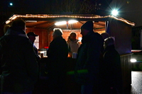 Eisbahn Schlittschuhbahn und Eisstockbahn vom Verein TGS Walldorf auf dem Sportgelände ein einmaliger  Wintertraum in der Doppelstadt Mörfelden-Walldorf