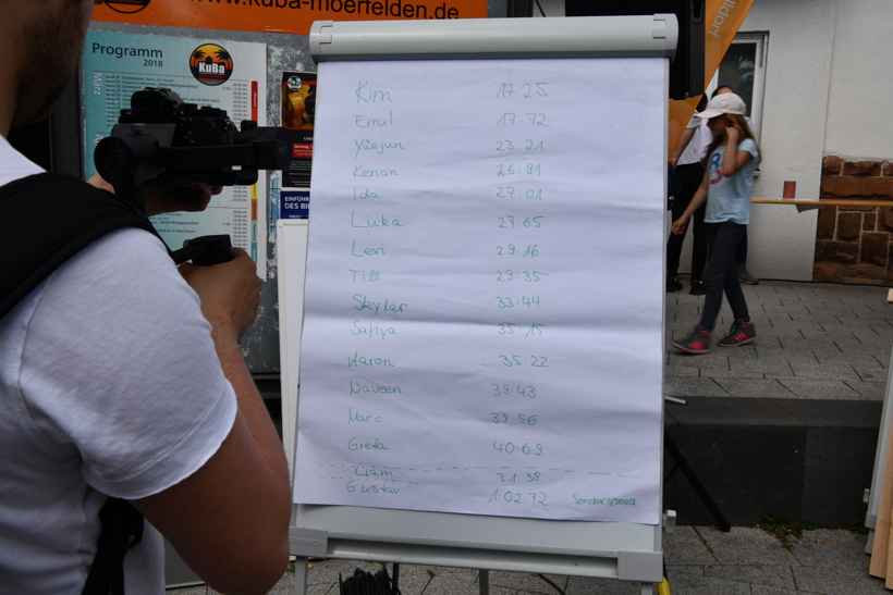 Juni 2018. Seifenkistenrennen in Mörfelden-Walldorf auf der Bahnhofstraße.