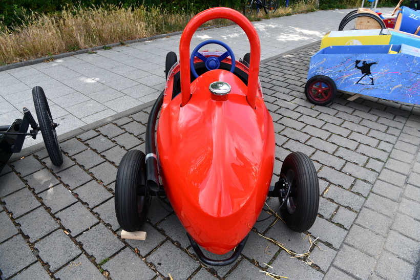 Juni 2018. Seifenkistenrennen in Mörfelden-Walldorf auf der Bahnhofstraße.