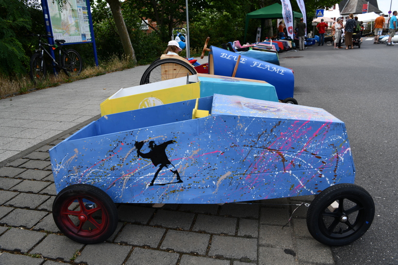 Juni 2018. Seifenkistenrennen in Mörfelden-Walldorf auf der Bahnhofstraße.