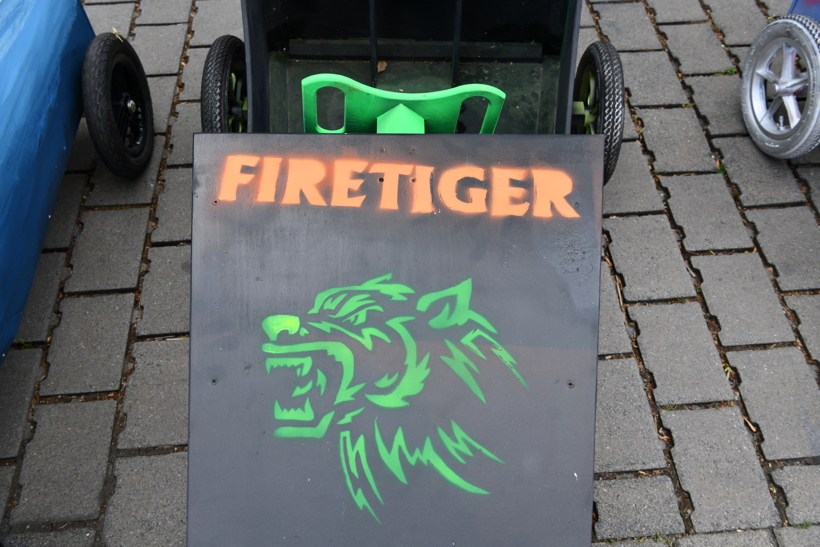 Juni 2018. Seifenkistenrennen in Mörfelden-Walldorf auf der Bahnhofstraße.