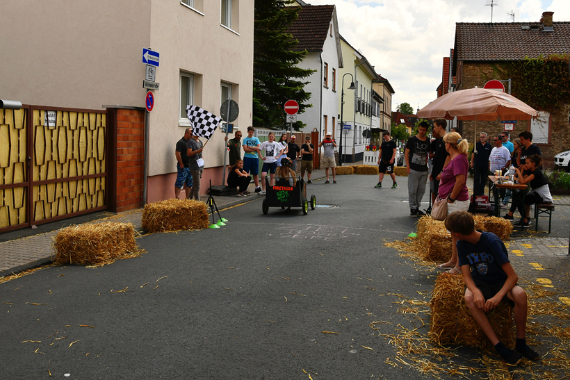 Juni 2018. Seifenkistenrennen in Mörfelden-Walldorf auf der Bahnhofstraße.