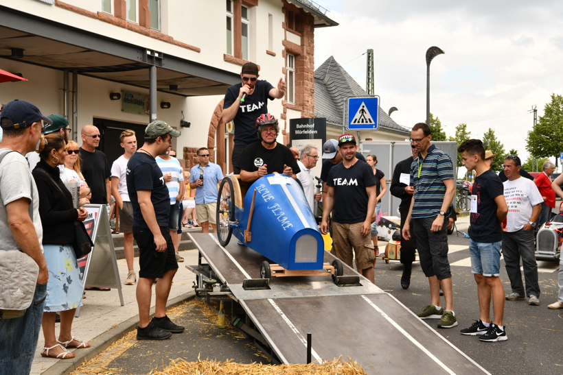 Juni 2018. Seifenkistenrennen in Mörfelden-Walldorf auf der Bahnhofstraße.