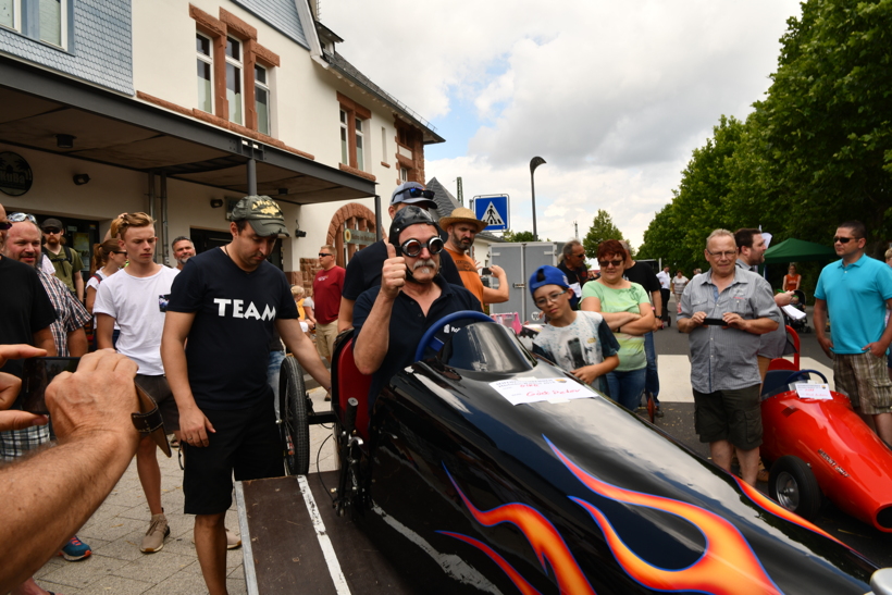 Juni 2018. Seifenkistenrennen in Mörfelden-Walldorf auf der Bahnhofstraße.