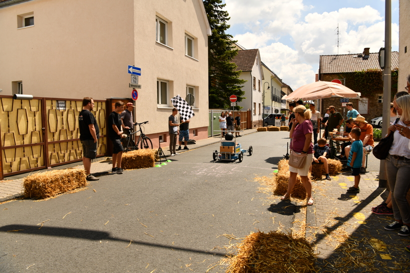 Juni 2018. Seifenkistenrennen in Mörfelden-Walldorf auf der Bahnhofstraße.