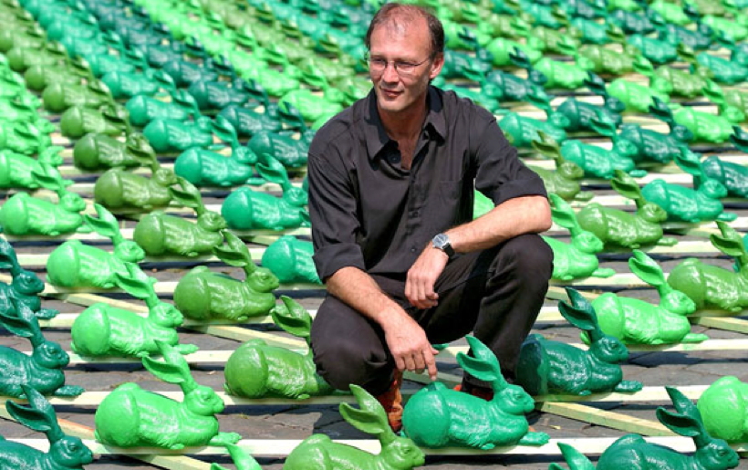 10. Skulpturenpark 2007 der Stadt Mörfelden-Walldorf mit Ottmar Hörl,  Der verlorene Traum