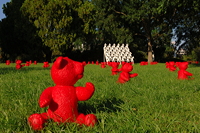 10. Skulpturenpark 2007 der Stadt Mörfelden-Walldorf mit Ottmar Hörl,  Der verlorene Traum