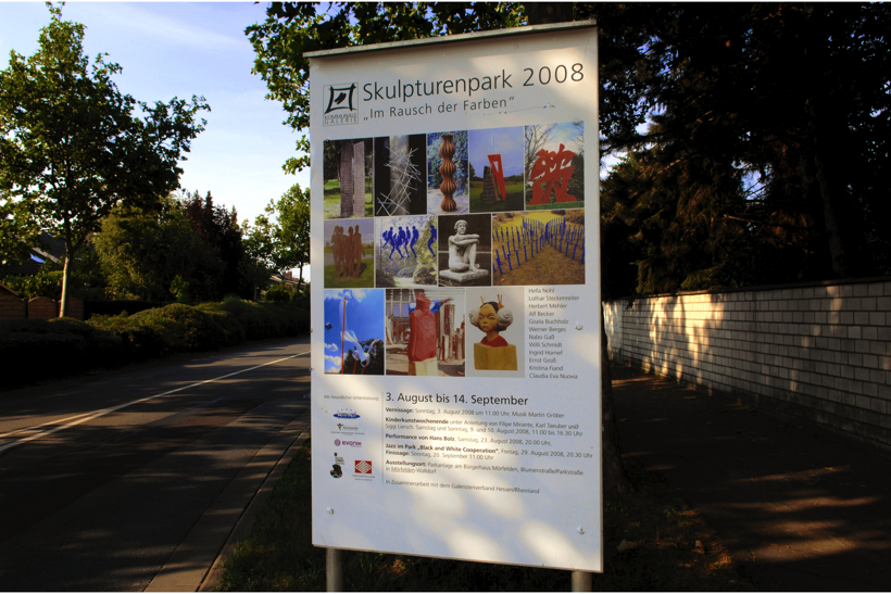  Skulpturen im Park im Rausch der Farben 11. Skulpturenpark 2008 der Stadt Mörfelden-Walldorf