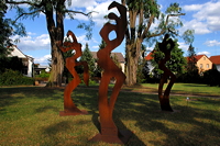 Skulpturen im Park im Rausch der Farben 11. Skulpturenpark 2008 der Stadt Mörfelden-Walldorf