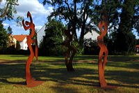 Skulpturen im Park im Rausch der Farben 11. Skulpturenpark 2008 der Stadt Mörfelden-Walldorf