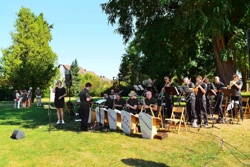 19. Skulpturenpark Mörfelden-Walldorf vom 7. August - 11. September 2016,  im Bürgerpark Mörfelden mit Jules Andrieu - Elvira Chevalier - Jan Douma - Ulrike Gölner - Cornelia Heier - Margret Holz - Thomas Matt - Markus Schmitt - Achim Schroeteler - Franz Stähler - Elizabeth Thallauer - Georg-Friedrich Wolf 