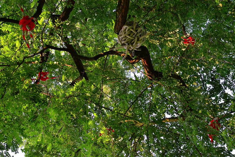 20. Skulpturenpark: Mörfelden-Walldorf mit Jules Andrieu, Lars Karl Becker, Merja Herzog-Hellsten, Isabell Hofmann, Peter Müller, Emilia Neumann, Marco Poblete Young, Felix Rombach, Waldemar Scheck, Lukas Sünder, vom 30. Juli bis 3. September 2017 im Bürgerpark Mörfelden