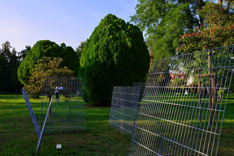 20. Skulpturenpark: Mörfelden-Walldorf mit Jules Andrieu, Lars Karl Becker, Merja Herzog-Hellsten, Isabell Hofmann, Peter Müller, Emilia Neumann, Marco Poblete Young, Felix Rombach, Waldemar Scheck, Lukas Sünder, vom 30. Juli bis 3. September 2017 im Bürgerpark Mörfelden