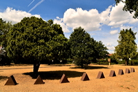 21. Skulpturenpark Mörfelden-Walldorf vom 29. Juli bis 2. September 2018 im Bürgerpark Mörfelden mit Manfred Emmenegger-Kanzler, Christiane Erdmann, Peter Helmstetter, Ernst Günter Herrmann, Paul Hirsch, Wulf Kirschner, Robert Kögel, Jaewon Park, Lothar Steckenreiter, Elizabeth Thallauer, Heide Weidele