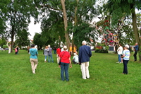 23. Skulpturenpark 2021 Mörfelden-Walldorf vom 4. Juli bis 29. August 2021 im Bürgerpark Mörfelden mit Sascha Boldt  Jens Grundschock  Nicole Jänes Ulrich Jung  Dieter Oehm Katrin Paul Wanda Pratschke  Tanja Röder Petra Scheibe Teplitz und Maximilian Verhas