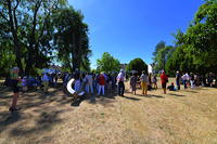 24. Skulpturenpark 2022 in 64546 Mörfelden-Walldorf Blumenstraße vom 17 Juli bis 11. September 2022 im Bürgerpark Mörfelden mit Arhun Aksakal - Winfried Becker - Christoph Jakob - Faxe M. Müller - Ghaku Okazaki - Anna Schimkat - Catharina Szonn - Martin Wenzel - Matthias Will