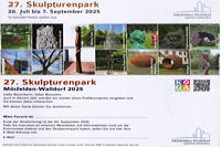 27.Skulpturenpark 2025 Vom 20. Juli bis 7. September 2025 im Bürgerpark Mörfelden in einem Open-Air-Ausstellungsraum mit Skulptur und Objektkunst.