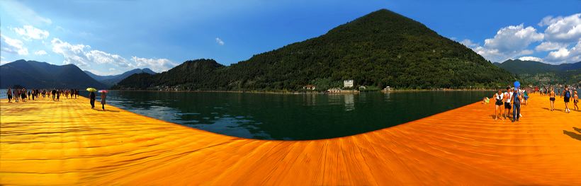 The Floating Piers, Lake Iseo Italiy, 2014 - 2016 Christo and Jeanne-Claude