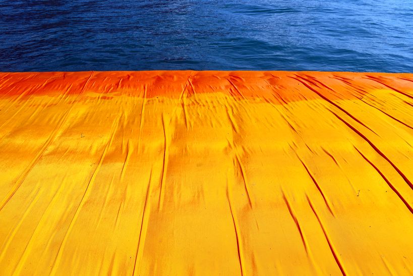 The Floating Piers, Lake Iseo Italiy, 2014 - 2016 Christo and Jeanne-Claude