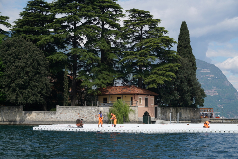 the Floating Piers, Lake Iseo Italiy, 2014 - 2016 Christo and Jeanne-Claude