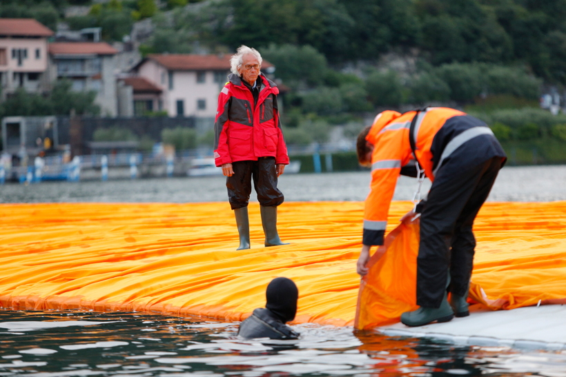 the Floating Piers, Lake Iseo Italiy, 2014 - 2016 Christo and Jeanne-Claude