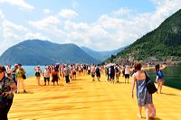 The Floating Piers, Lake Iseo Italiy, 2014 - 2016 Christo and Jeanne-Claude