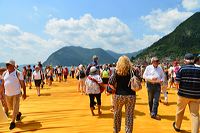 The Floating Piers, Lake Iseo Italiy, 2014 - 2016 Christo and Jeanne-Claude