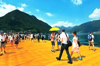 The Floating Piers, Lake Iseo Italiy, 2014 - 2016 Christo and Jeanne-Claude