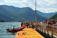 The Floating Piers, Lake Iseo Italiy, 2014 - 2016 Christo and Jeanne-Claude