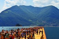 The Floating Piers, Lake Iseo Italiy, 2014 - 2016 Christo and Jeanne-Claude