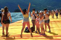 The Floating Piers, Lake Iseo Italiy, 2014 - 2016 Christo and Jeanne-Claude