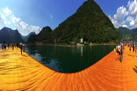 The Floating Piers, Lake Iseo Italiy, 2014 - 2016 Christo and Jeanne-Claude