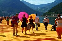 The Floating Piers, Lake Iseo Italiy, 2014 - 2016 Christo and Jeanne-Claude