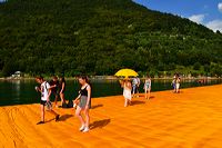 The Floating Piers, Lake Iseo Italiy, 2014 - 2016 Christo and Jeanne-Claude