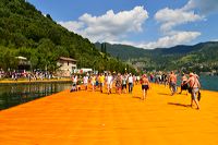 The Floating Piers, Lake Iseo Italiy, 2014 - 2016 Christo and Jeanne-Claude