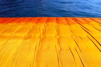 The Floating Piers, Lake Iseo Italiy, 2014 - 2016 Christo and Jeanne-Claude