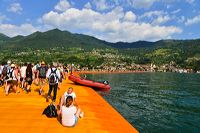 The Floating Piers, Lake Iseo Italiy, 2014 - 2016 Christo and Jeanne-Claude