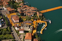 The Floating Piers, Lake Iseo Italiy, 2014 - 2016 Christo and Jeanne-Claude