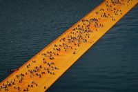 the Floating Piers, Lake Iseo Italiy, 2014 - 2016 Christo and Jeanne-Claude