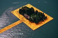 the Floating Piers, Lake Iseo Italiy, 2014 - 2016 Christo and Jeanne-Claude