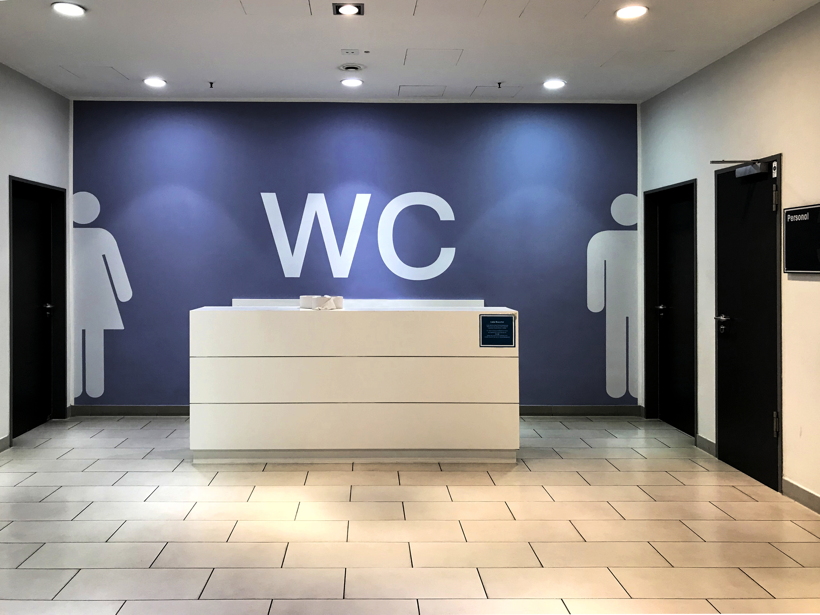 Toiletten WC Klo stilles Örtchen Klosett Lokus Abort, Latrine, Null-Nul Donnerbalken