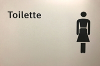 Toiletten WC Klo stilles Örtchen Klosett Lokus Abort, Latrine, Null-Nul Donnerbalken