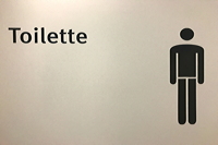 Toiletten WC Klo stilles Örtchen Klosett Lokus Abort, Latrine, Null-Nul Donnerbalken