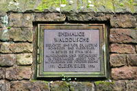 Historische Walddusche Gleisweiler im Haimbachtal Waldgemarkung der südpfälzischen Ortsgemeinde Gleisweiler.