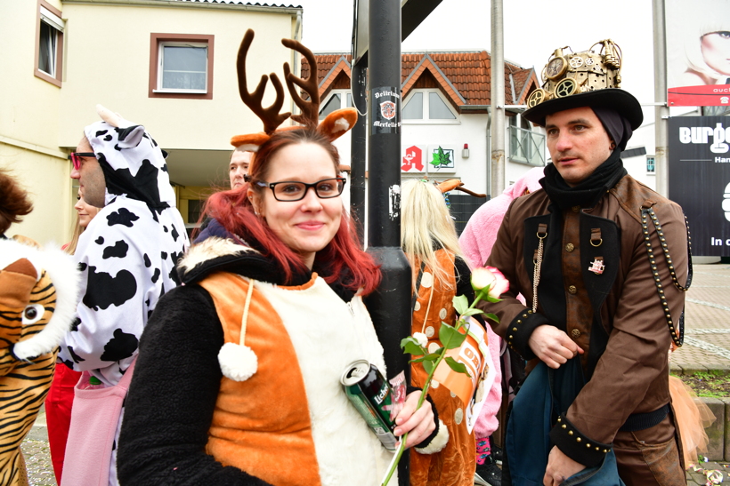 Alt-Weiberfastnacht Narrhalla Ritzamba Narrenschar Faschingsumzug in Merfelle  Mörfelden-Walldorf 2020