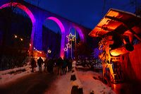 Weihnachtsmarkt 2015 in der Ravennaschlucht, einer der vermutlich schönsten Weihnachtsmärkte Deutschlands im Hochschwarzwald am Hofgut Sternen