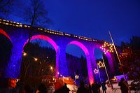 Weihnachtsmarkt 2015 in der Ravennaschlucht, einer der vermutlich schönsten Weihnachtsmärkte Deutschlands im Hochschwarzwald am Hofgut Sternen