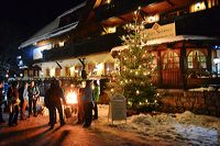 Weihnachtsmarkt 2015 in der Ravennaschlucht, einer der vermutlich schönsten Weihnachtsmärkte Deutschlands im Hochschwarzwald am Hofgut Sternen