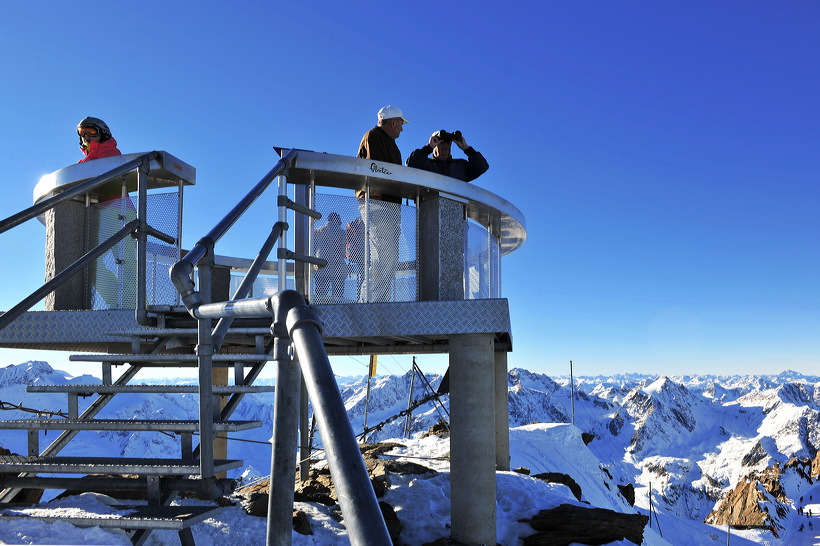 Wildspitzbahn mit Cafe 3.440 im Pitztal Tirol